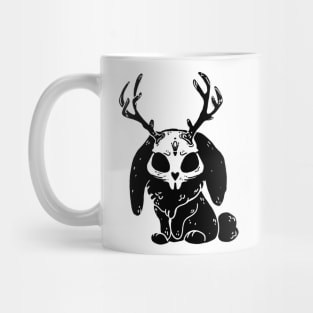 Rabbit Deer creepy cute ink animal Mug